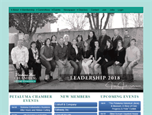 Tablet Screenshot of petalumachamber.com